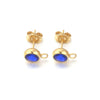 Stainless Steel Round Bead Ring Earring Accessories With Electroplating Process