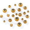 Stainless Steel Round Beads Electroplated Diy Jewelry Accessories For Bracelet