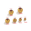Stainless Steel Round Beads Electroplated Diy Jewelry Accessories For Bracelet