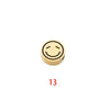 Stainless Steel Round Beads Jewelry Accessories With Geometric Figure And Electroplating For Diy