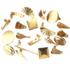 Stainless Steel Round Beads With Ring Ear Studs Handmade Vacuum Gold Plated Earrings