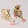 Stainless Steel Round Beads With Ring Ear Studs Handmade Vacuum Gold Plated Earrings