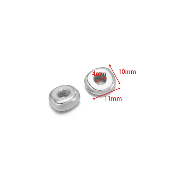 Stainless Steel Round Cake Flower Hexagonal Pendant Jewelry With Electroplating For Necklace And Bracelet