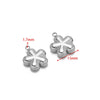 Stainless Steel Round Cake Flower Hexagonal Pendant Jewelry With Electroplating For Necklace And Bracelet