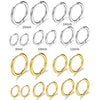 Stainless Steel Round Circle Electroplating Men's Body Piercing Jewelry Earrings