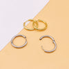 Stainless Steel Round Circle Electroplating Men's Body Piercing Jewelry Earrings