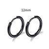 Stainless Steel Round Circle Electroplating Men's Body Piercing Jewelry Earrings