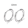 Stainless Steel Round Circle Electroplating Men's Body Piercing Jewelry Earrings