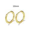 Stainless Steel Round Circle Electroplating Men's Body Piercing Jewelry Earrings