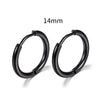 Stainless Steel Round Circle Electroplating Men's Body Piercing Jewelry Earrings