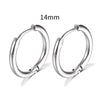 Stainless Steel Round Circle Electroplating Men's Body Piercing Jewelry Earrings