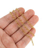 Stainless Steel Round Cross Chain Hiphop Totem Pattern Handmade Jewelry Making Supplies Chain Necklace Bracelet With Electroplating