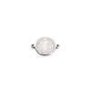 Stainless Steel Round Cross Double Hole Oil Pressure Diy Pendant For Bracelet Necklace Accessories Electroplated