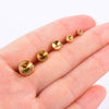Stainless Steel Round Diamond Earrings Set With Electroplating Treatment Jewelry Accessories