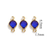 Stainless Steel Round Diy Jewelry Chain Bracelet Necklace With Crystal Connector And Colorretaining Electroplating