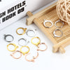 Stainless Steel Round Ear Hook Earrings Jewelry Accessories With Electroplating For Men And Women