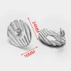 Stainless Steel Round Ear Studs Accessories Handmade Vacuum Gold Plated Earrings