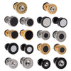 Stainless Steel Round Ear Studs With Oil Drop Bag Drill Electroplated For Piercing