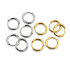 Stainless Steel Round Earring With Electroplating Diy Ear Buckle Accessories