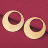 Stainless Steel Round Exaggerated Earrings Pendant With Totem Pattern And Electroplating Process Diy Jewelry Accessories