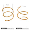 Stainless Steel Round Flower Bead Ring Vacuum Plated Diy Pearl Opening Ring Holder
