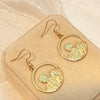 Stainless Steel Round Geometric Earrings Handmade Highend Jewelry Vacuum 18K Electroplated Gold For Women