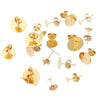 Stainless Steel Round Geometric Simple Style Electroplated Diy Earrings Jewelry Accessories