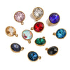 Stainless Steel Round Glass Pendant Jewelry Accessories With 18K Electroplating