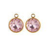 Stainless Steel Round Glass Pendant Jewelry Accessories With 18K Electroplating