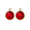 Stainless Steel Round Glass Pendant Jewelry Accessories With 18K Electroplating