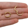 Stainless Steel Round Handmade Electroplated Earrings With Titanium Steel Ear Hook