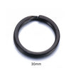 Stainless Steel Round Key Ring Pendant Decoration Electroplated Diy Accessories