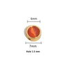 Stainless Steel Round Loose Beads Diy Jewelry Accessories With Cat's Eye Stone And Electroplating Treatment