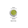 Stainless Steel Round Loose Beads Diy Jewelry Accessories With Cat's Eye Stone And Electroplating Treatment