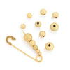 Stainless Steel Round Loose Beads Electroplated Diy Jewelry Accessories For Bracelet