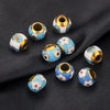 Stainless Steel Round Loose Beads Electroplated Jewelry Accessories For Diy Necklace Bracelet