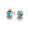 Stainless Steel Round Loose Beads Electroplated Jewelry Accessories For Diy Necklace Bracelet