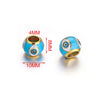 Stainless Steel Round Loose Beads Electroplated Jewelry Accessories For Diy Necklace Bracelet