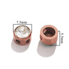 Stainless Steel Round Loose Beads For Diy Jewelry Accessories Electroplated Bracelet Beads