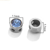 Stainless Steel Round Loose Beads For Diy Jewelry Accessories Electroplated Bracelet Beads