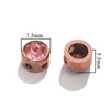 Stainless Steel Round Loose Beads For Diy Jewelry Accessories Electroplated Bracelet Beads