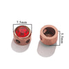 Stainless Steel Round Loose Beads For Diy Jewelry Accessories Electroplated Bracelet Beads