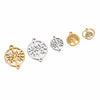 Stainless Steel Round Love Tree Pendant Bracelet Necklace Electroplating Accessories