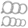 Stainless Steel Round Necklace Buckle Slingshot Spring Buckle With Vacuum 18K Gold Plating For Diy Jewelry Wholesale