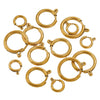 Stainless Steel Round Necklace Buckle Slingshot Spring Buckle With Vacuum 18K Gold Plating For Diy Jewelry Wholesale