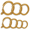 Stainless Steel Round Necklace Buckle Slingshot Spring Buckle With Vacuum 18K Gold Plating For Diy Jewelry Wholesale