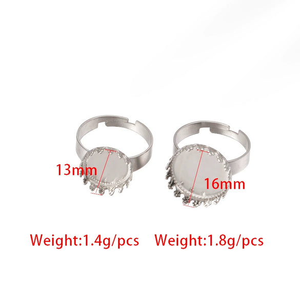 Stainless Steel Round Ring Jewelry Accessories Electroplated