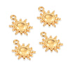 Stainless Steel Round Sun And Star Element Jewelry Accessories With Electroplating For Necklace Bracelet Earrings
