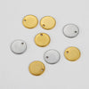 Stainless Steel Round Tag Pendant Jewelry Accessories Titanium Steel Polished Electroplated Geometric Style