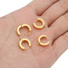 Stainless Steel Round Three Dimensional Electroplated Earrings Jewelry Ear Buckle